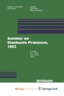 Image for Seminar on Stochastic Processes, 1982