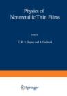 Image for Physics of Nonmetallic Thin Films