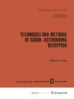 Image for Techniques and Methods of Radio-Astronomic Reception