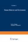 Image for Human Behavior and Environment: Advances in Theory and Research. Volume 1