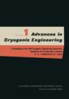 Image for Advances in Cryogenic Engineering : Proceedings of the 1954 Cryogenic Engineering Conference National Bureau of Standards Boulder, Colorado September 8–10 1954