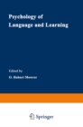 Image for Psychology of Language and Learning