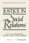 Image for Justice in Social Relations