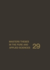 Image for Masters Theses in the Pure and Applied Sciences: Accepted by Colleges and Universities of the United States and Canada