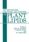 Image for The Metabolism, Structure, and Function of Plant Lipids