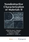Image for Nondestructive Characterization of Materials II