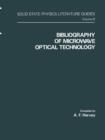 Image for Bibliography of Microwave Optical Technology