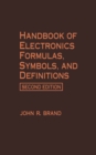 Image for Handbook of Electronics Formulas, Symbols, and Definitions