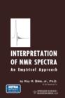 Image for Interpretation of NMR Spectra