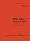 Image for Optical Studies in Liquids and Solids
