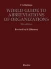 Image for World Guide to Abbreviations of Organizations