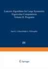 Image for Lanczos Algorithms for Large Symmetric Eigenvalue Computations Vol. Ii Programs.