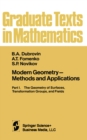 Image for Modern Geometry - Methods and Applications: Part I. The Geometry of Surfaces, Transformation Groups, and Fields
