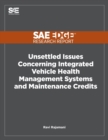 Image for Unsettled Issues Concerning Integrated Vehicle Health Management Systems and Maintenance Credits