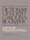 Image for Dictionary of North Carolina Biography: Volume 2, D-G