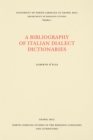 Image for Bibliography of Italian Dialect Dictionaries