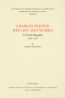 Image for Charles Nodier: His Life and Works