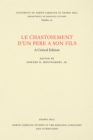 Image for Le Chastoiement d&#39;un pere a son fils: A Critical Edition
