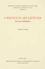 Image for Poetics of Art Criticism: The Case of Baudelaire
