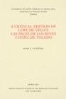 Image for Critical Edition of Lope de Vega&#39;s Las paces de los reyes y judia de Toledo