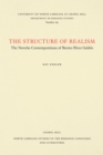 Image for Structure of Realism: The Novelas Contemporaneas of Benito Perez Galdos