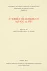 Image for Studies in Honor of Mario A. Pei