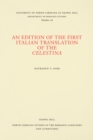 Image for Edition of the First Italian Translation of the Celestina