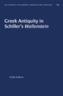 Image for Greek antiquity in Schiller&#39;s Wallenstein