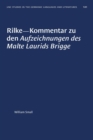 Image for Rilke-Kommentar Zu Den Aufzeichnungen Des Malte Laurids Brigge