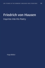 Image for Friedrich von Hausen : Inquiries Into His Poetry