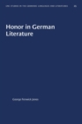 Image for Honor in German Literature