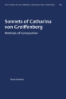 Image for Sonnets of Catharina von Greiffenberg : Methods of Composition