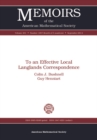Image for To an effective local Langlands correspondence