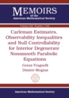 Image for Carleman Estimates, Observability Inequalities and Null Controllability for Interior Degenerate Nonsmooth Parabolic Equations