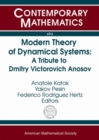 Image for Modern Theory of Dynamical Systems : A Tribute to Dmitry Victorovich Anosov