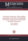 Image for Carleman estimates, observability inequalities, and null controllability for interior degenerate nonsmooth parabolic equations