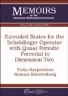 Image for Extended States for the Schrodinger Operator with Quasi-Periodic Potential in Dimension Two