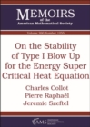 Image for On the Stability of Type I Blow Up for the Energy Super Critical Heat Equation