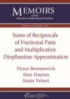 Image for Sums of Reciprocals of Fractional Parts and Multiplicative Diophantine Approximation