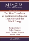 Image for The Riesz Transform of Codimension Smaller Than One and the Wolff Energy