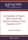 Image for On Stability of Type II Blow Up for the Critical Nonlinear Wave Equation in $\mathbb {R}^{3+1}$