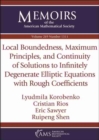 Image for Local Boundedness, Maximum Principles, and Continuity of Solutions to Infinitely Degenerate Elliptic Equations with Rough Coefficients