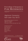 Image for Algebraic Geometry Salt Lake City 2015 (Part 1)