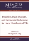Image for Instability, Index Theorem, and Exponential Trichotomy for Linear Hamiltonian PDEs