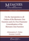 Image for On the Asymptotics to all Orders of the Riemann Zeta Function and of a Two-Parameter Generalization of the Riemann Zeta Function