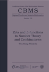 Image for Zeta and L-functions in number theory and combinatorics