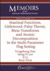 Image for Maximal Functions, Littlewood-Paley Theory, Riesz Transforms and Atomic Decomposition in the Multi-Parameter Flag Setting