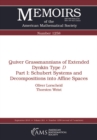Image for Quiver Grassmannians of Extended Dynkin Type $D$: Part I: Schubert Systems and Decompositions into Affine Spaces