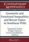 Image for Geometric and Functional Inequalities and Recent Topics in Nonlinear PDEs