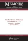 Image for Local $L^p$-Brunn-Minkowski Inequalities for $P&lt;1$ : volume 277, number 1360